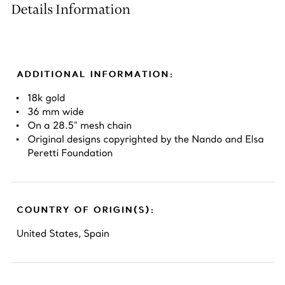 Tiffany 18k Gold Elsa Peretti XL Open Heart Necklace - Picture 12 of 12